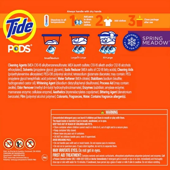 Tide PODS Spring Meadow 3X Concentrated Laundry Pacs 156 ct 116 oz