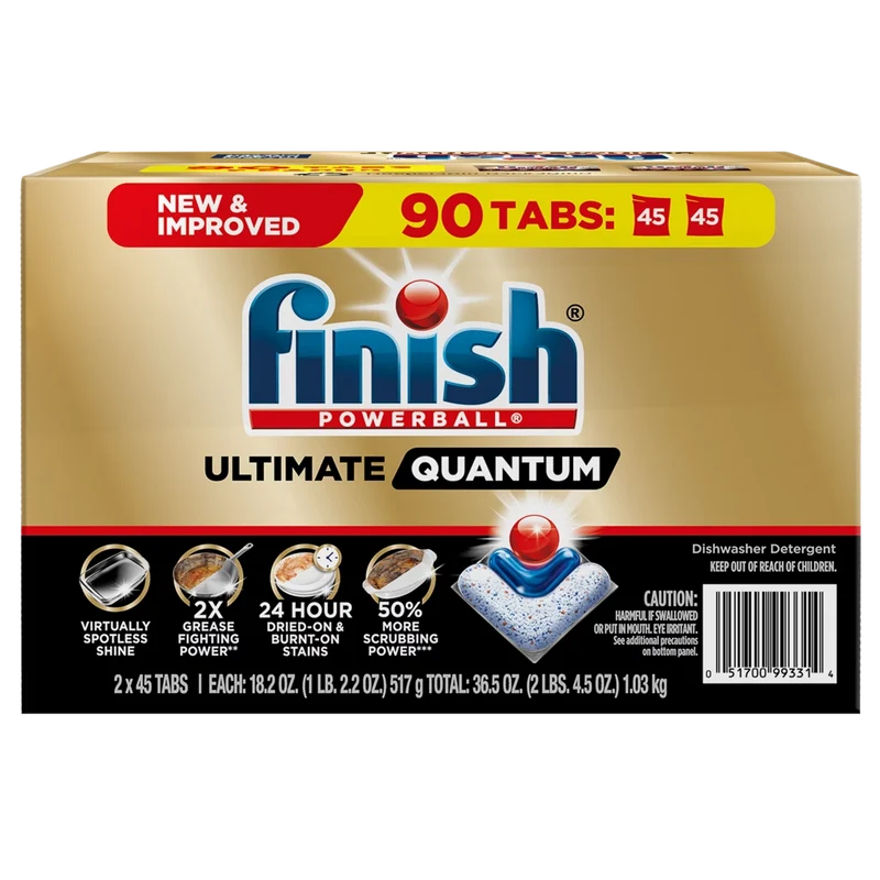 Finish Powerball Ultimate Quantum Dishwasher Tabs 90 ct