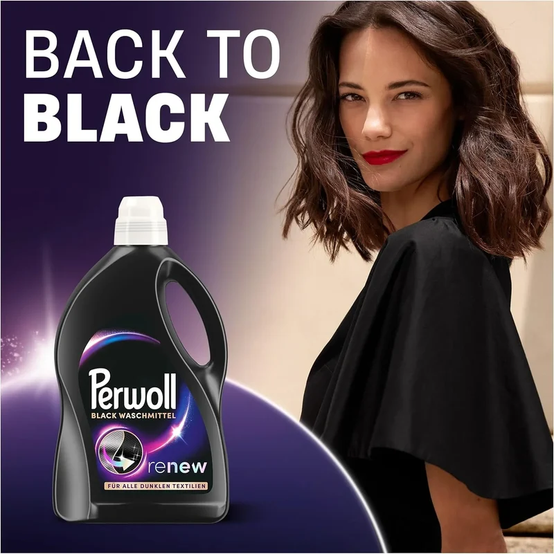 Perwoll Black Renew Liquid Detergent 1.35L | Dark Clothes