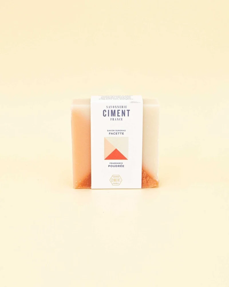Savon solide - Parfum poudrée (Facette)