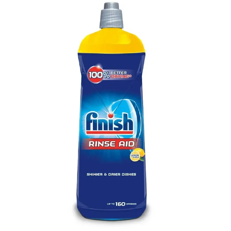 Finish Dishwasher Rinse & Shine Aid Lemon 800ml – Spot Free Drying & Shine Agent