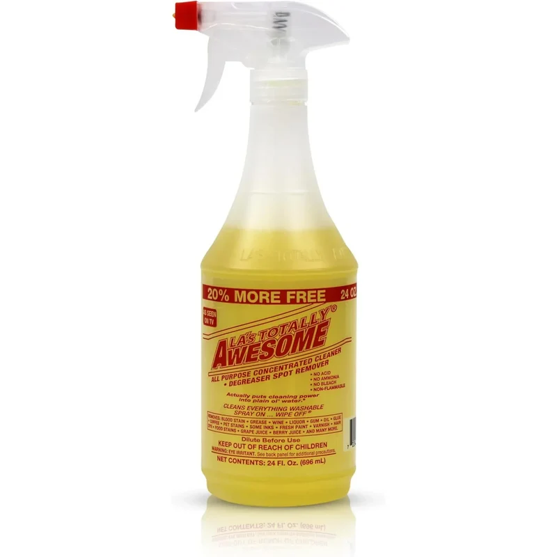 La's Totally Awesome All Purpose Cleaner Spray – 32oz (Pack of 1) Heavy Duty Multi-Surface Degreaser & Stain Remover – Ready-to-Use Cleaning Spray for Kitchen, Bathroom, Floors, Auto & More