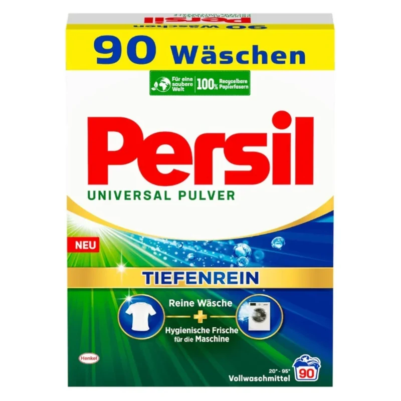 Persil Universal Powder Laundry Detergent, Tiefenrein, 90 Loads, 5.4 kg (11.9 lbs), Made in Germany