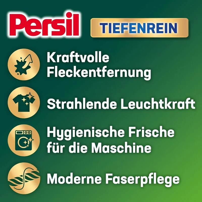 Persil Universal Powder Laundry Detergent, Tiefenrein, 90 Loads, 5.4 kg (11.9 lbs), Made in Germany