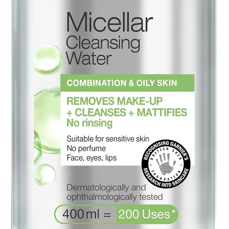 Garnier Skin Naturals Micellar Cleansing Water, 13.5 fl oz (400ml) – Combination & Sensitive Skin
