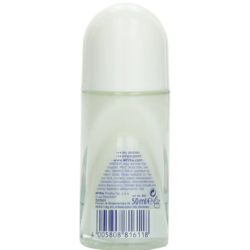 NIVEA Dry Comfort Anti-Perspirant Roll-On, 1.7 fl oz (50mL), 48H Protection, Minerals, No Alcohol