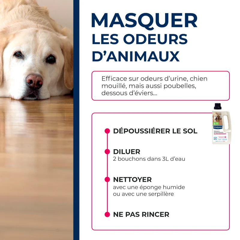 Lot de 3 Nettoyant désodorisant surodorant