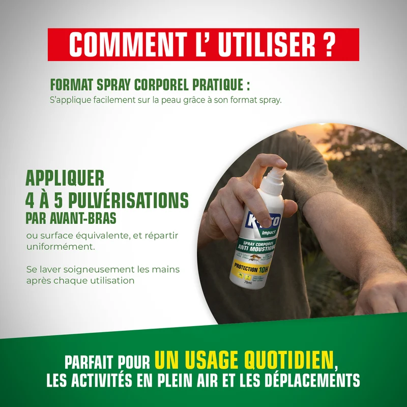 Spray corporel Anti-moustique
