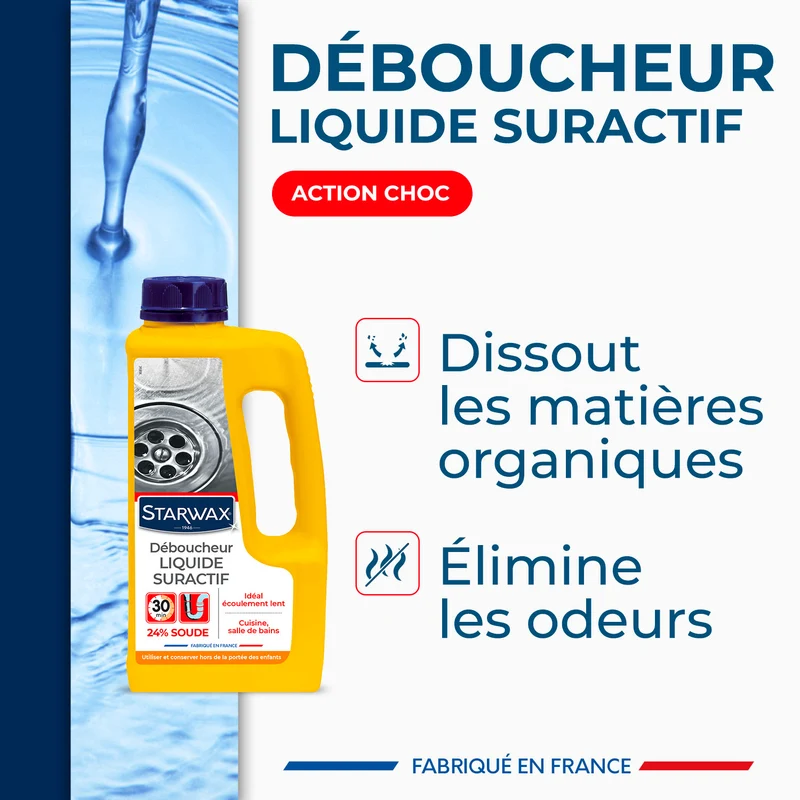Déboucheur liquide pour canalisations