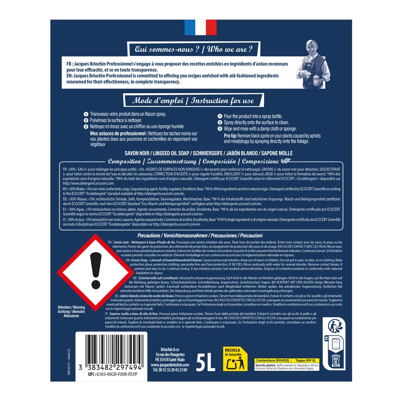 Le Savon Noir PAE Ecocert