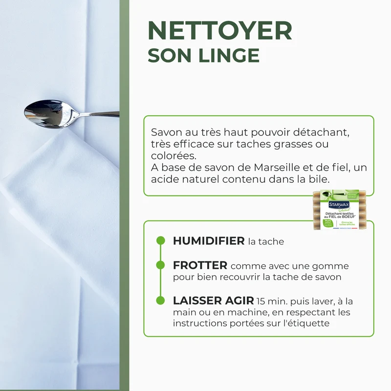 Savon détachant textile au fiel de boeuf