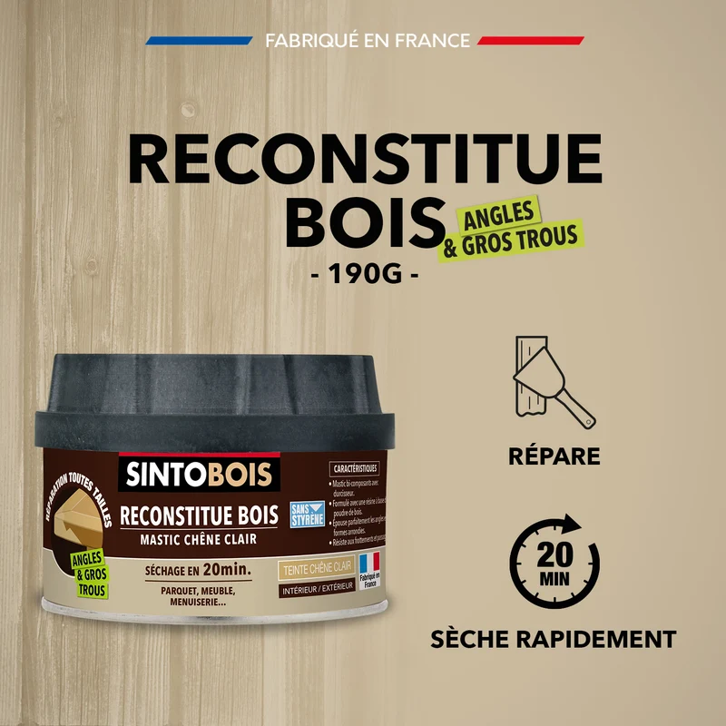 Reconstitue angles et gros trous