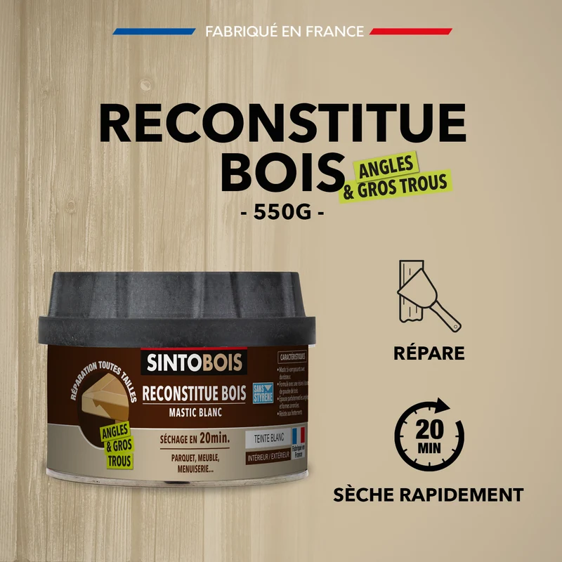 Reconstitue angles et gros trous