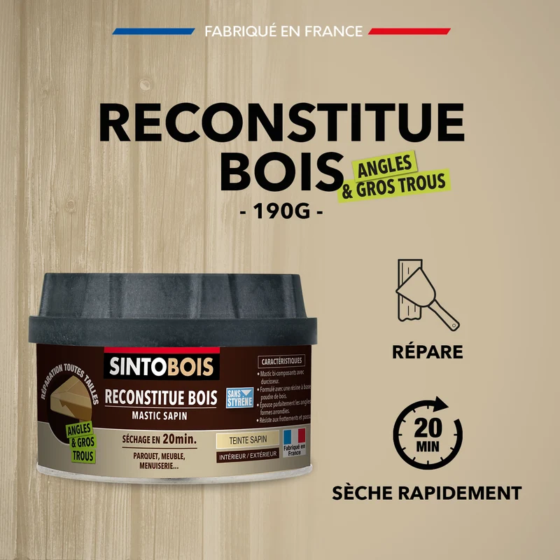 Reconstitue angles et gros trous
