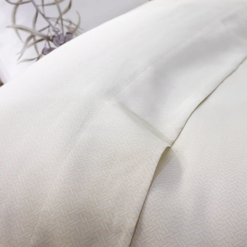 Drap plat satin de coton - Garden Micro taupe