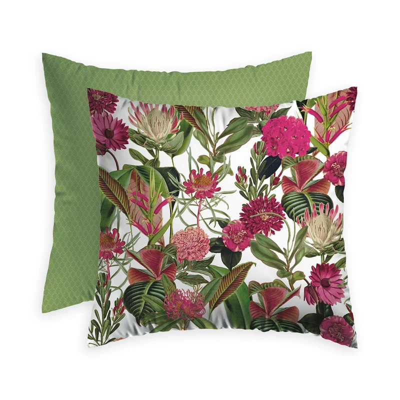 Taie(s) d'oreiller satin de coton - Garden vert