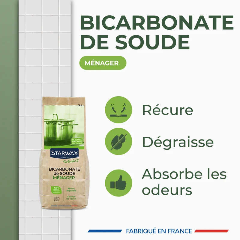 Bicarbonate de soude ménager