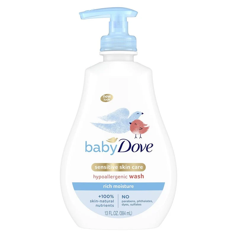 Baby Dove Rich Moisture Baby Shampoo 13.5 fl oz (400ml) — Hypoallergenic