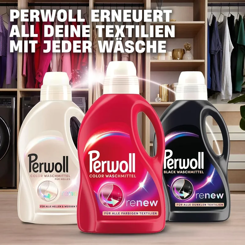 Perwoll Color Renew Liquid Detergent 1.35L | Colored Clothes