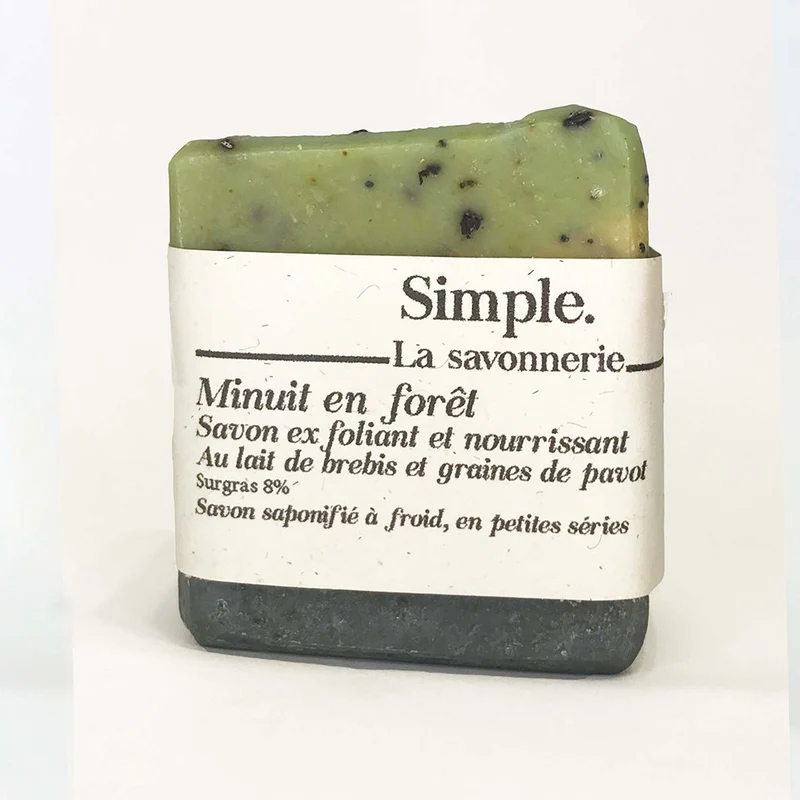 Minuit en forêt - Savon exfoliant Pavot café