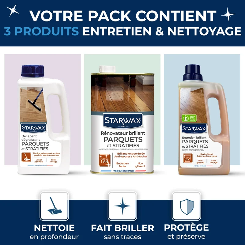 Pack parquet : La solution pour des parquets comme neufs