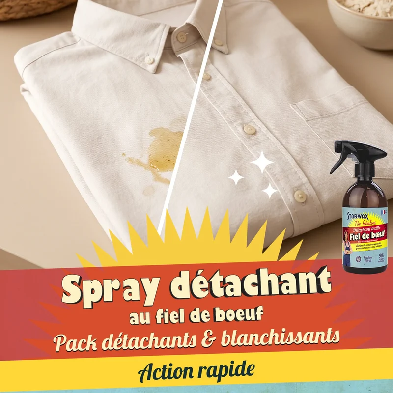 Pack Détachage Express & Blanc Éclatant : La solution pour un linge impeccable