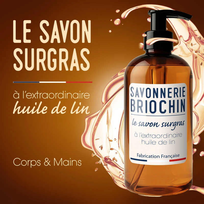 Le savon surgras à l'extraordinaire huile de lin