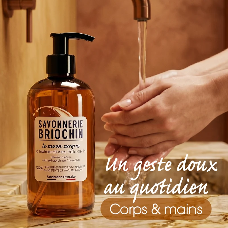 Le savon surgras à l'extraordinaire huile de lin