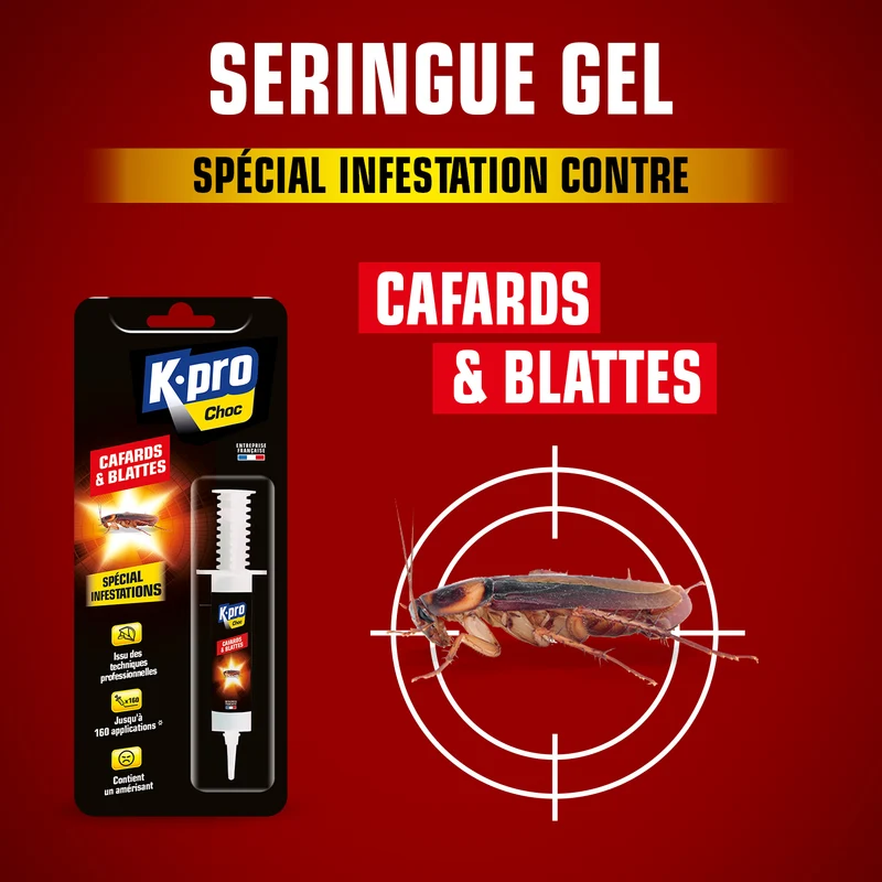 Seringue cafards et blattes
