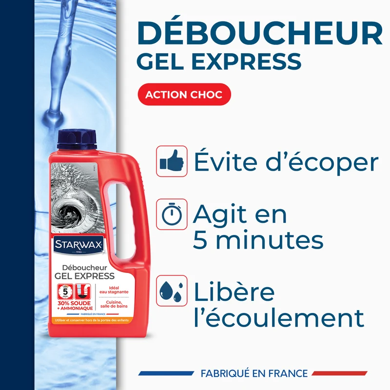 Déboucheur express pour canalisations
