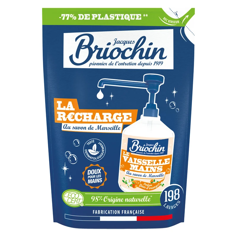 Recharge liquide Vaisselle Mains Savon liquide de Marseille