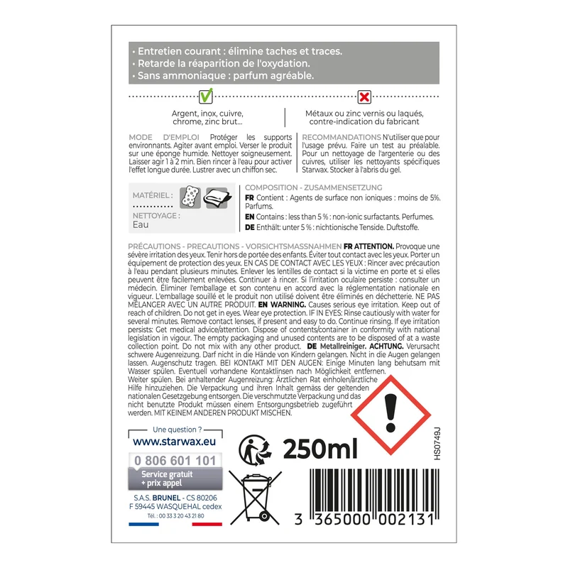 Nettoyant multi-métaux
