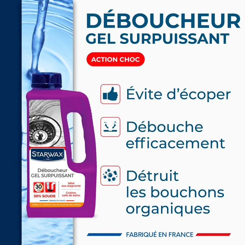 Déboucheur gel pour canalisations