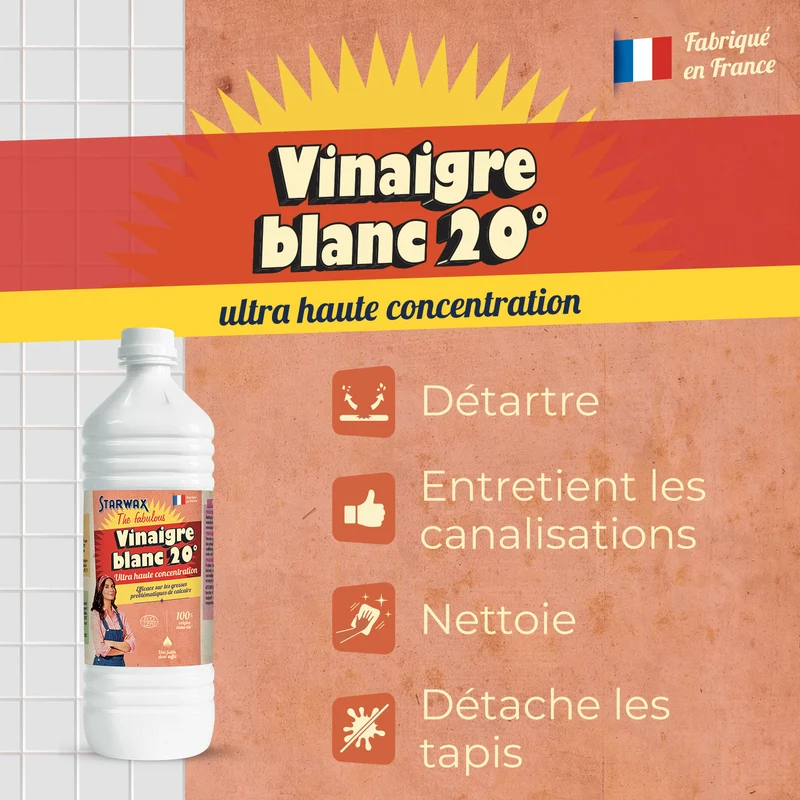 Vinaigre blanc ménager 20°