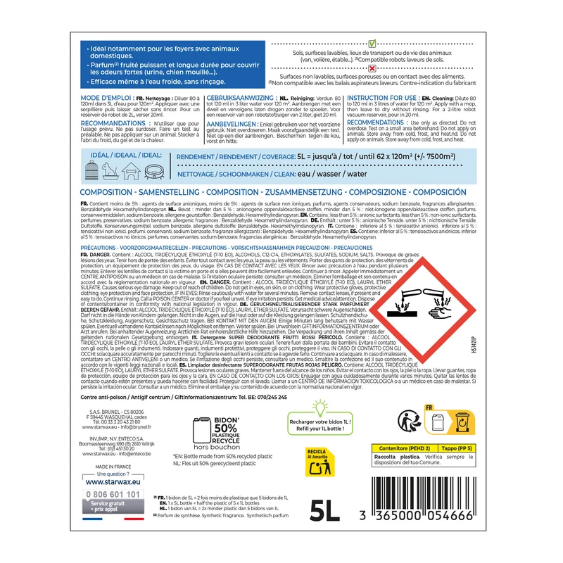 Nettoyant désodorisant surodorant