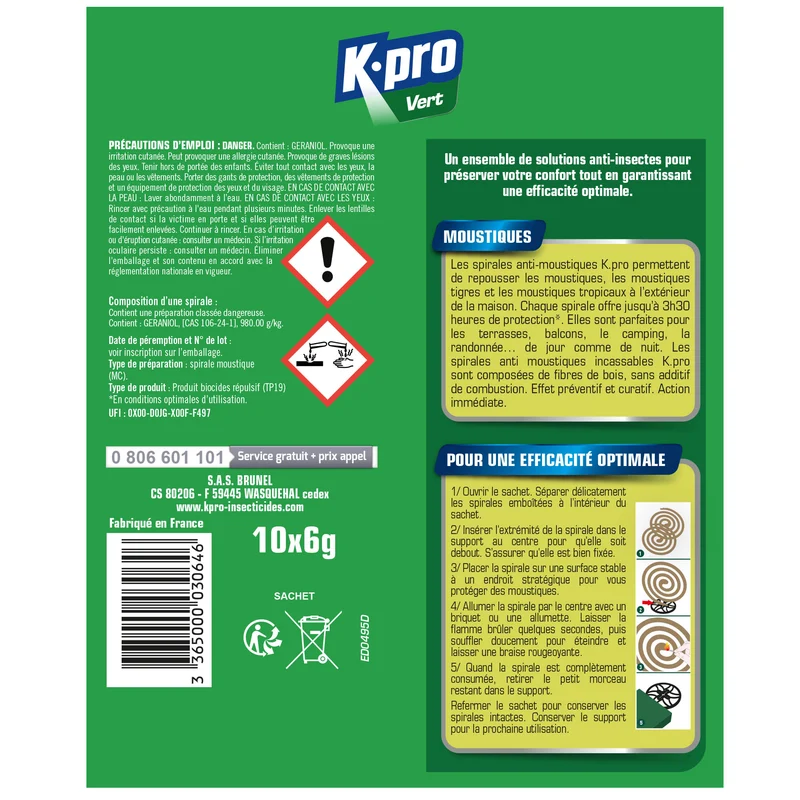 Spirales anti-moustiques incassables