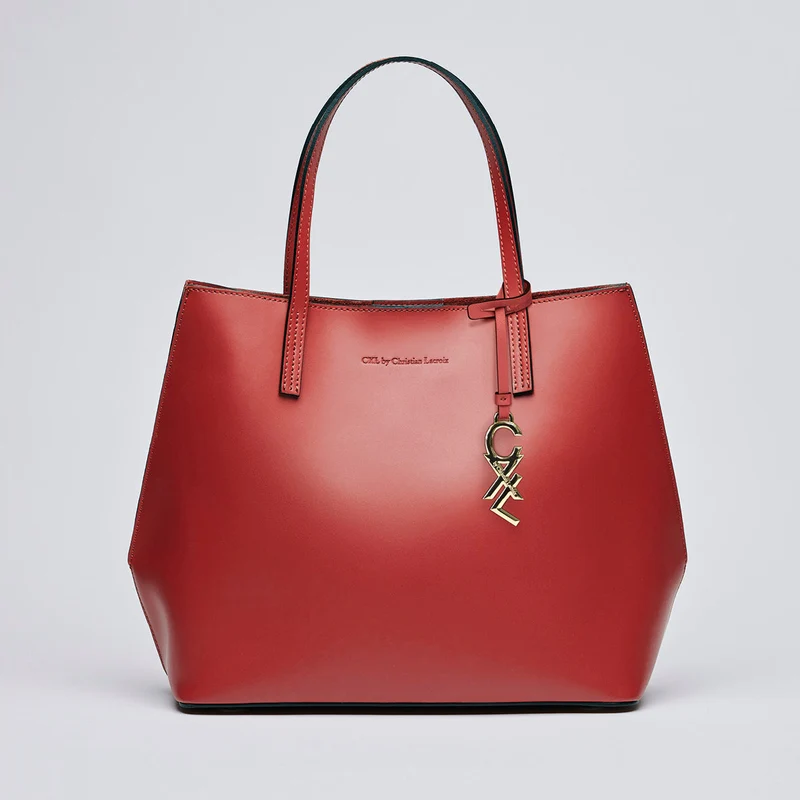 Sac cabas Rivoli en cuir de veau italien avec pochette amovible