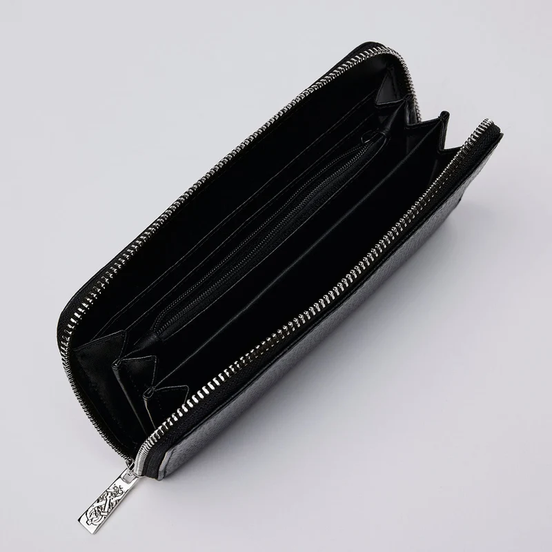 Grand portefeuille Concorde en cuir croco italien