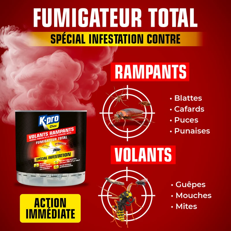 Fumigateur spécial infestation tous insectes