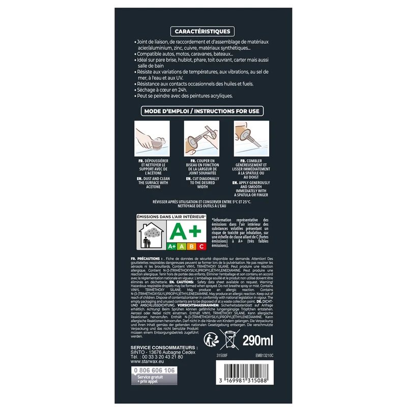 Joint mastic auto marine