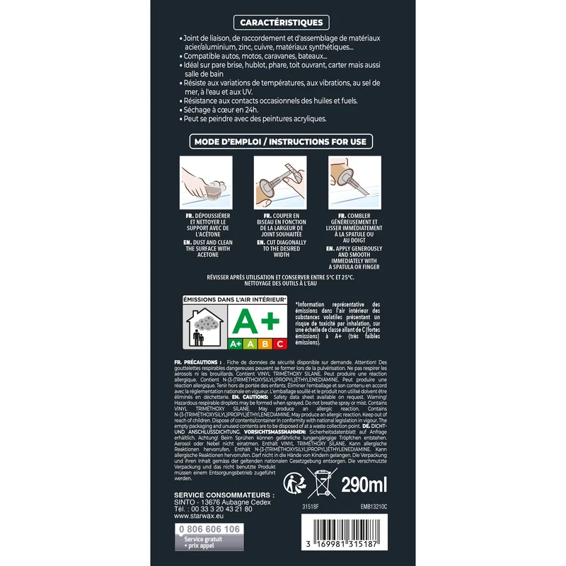 Joint mastic auto marine