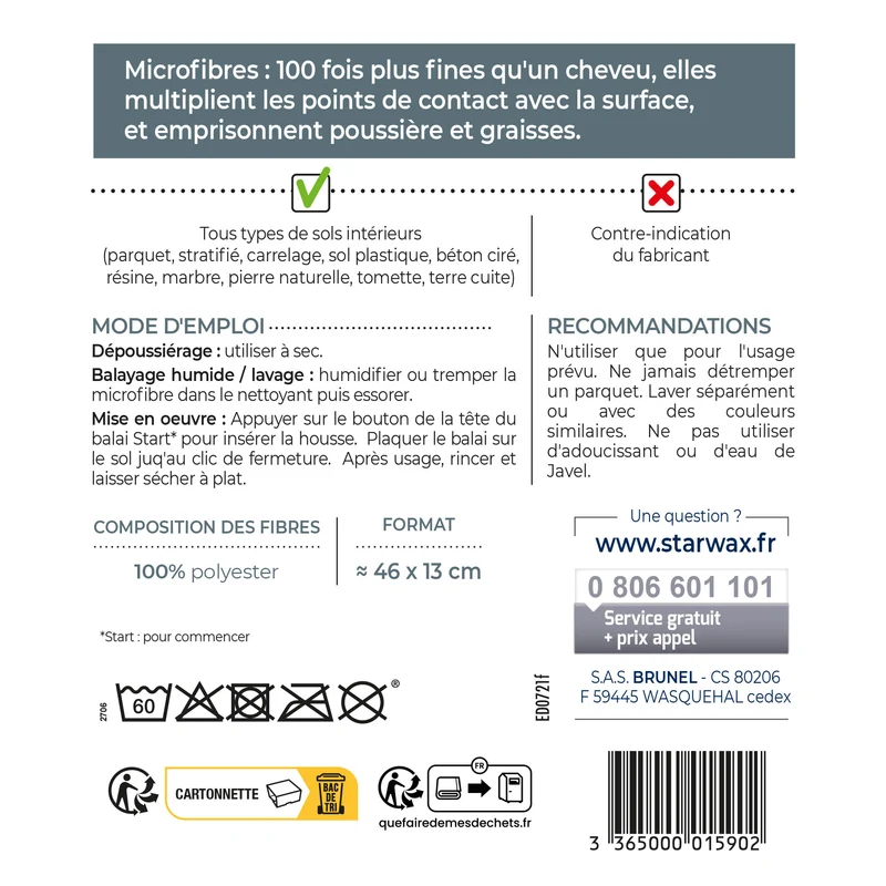 Microfibre balai start* multi-usages