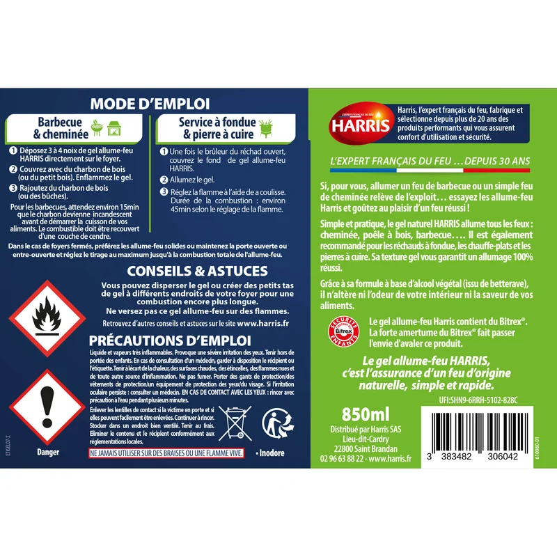 Gel allume feu naturel