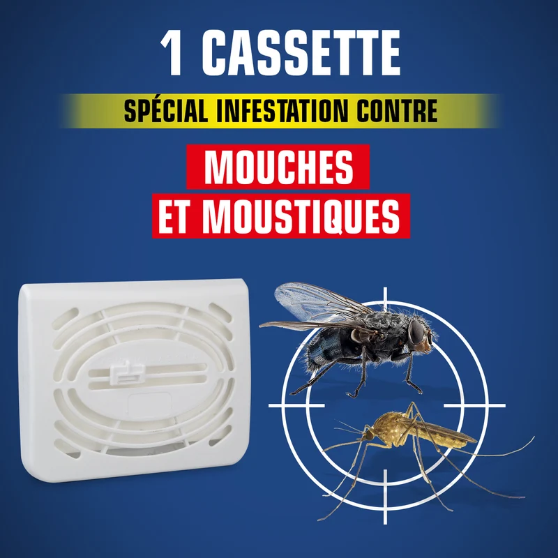 Cassette Mouches Moustiques