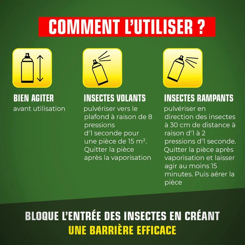 Aérosol tous insectes K.PRO