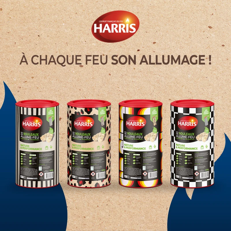 Cylindre Rouleaux allume feu 100% végétal