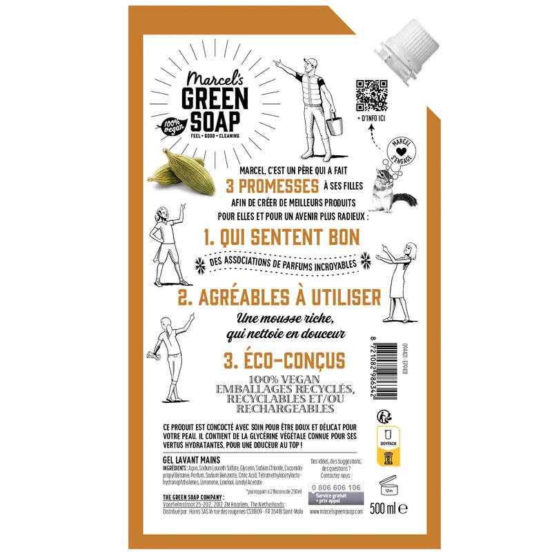 Recharge Gel Lavant Mains Santal & Cardamome