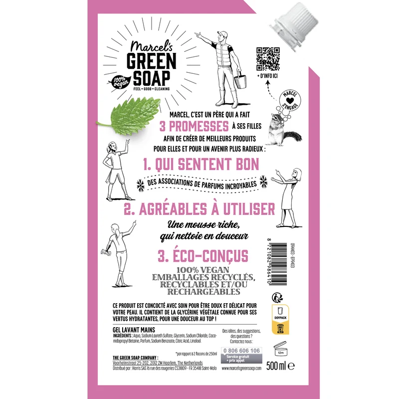 Recharge Gel Lavant Mains Patchouli & Cranberry