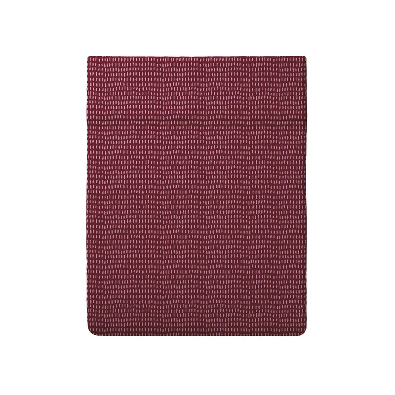 Drap plat satin de coton - Pollen Bordeaux