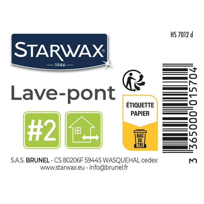 Lave-pont pour carrelages et sols extérieurs